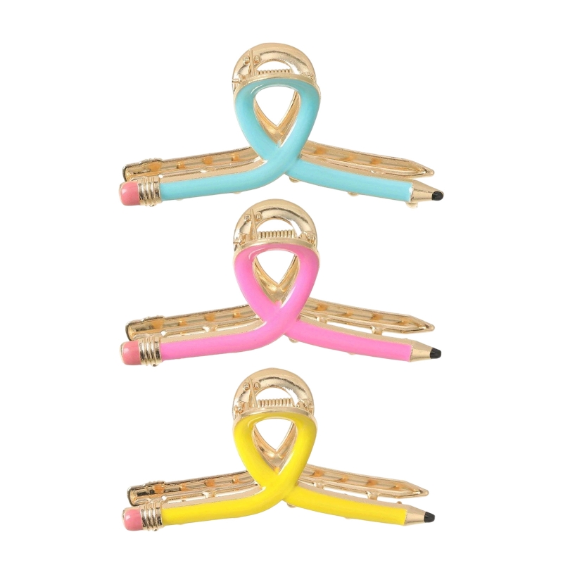 Women'S Essential Accessories - 3 قطع من مشابك الشعر المعدنية