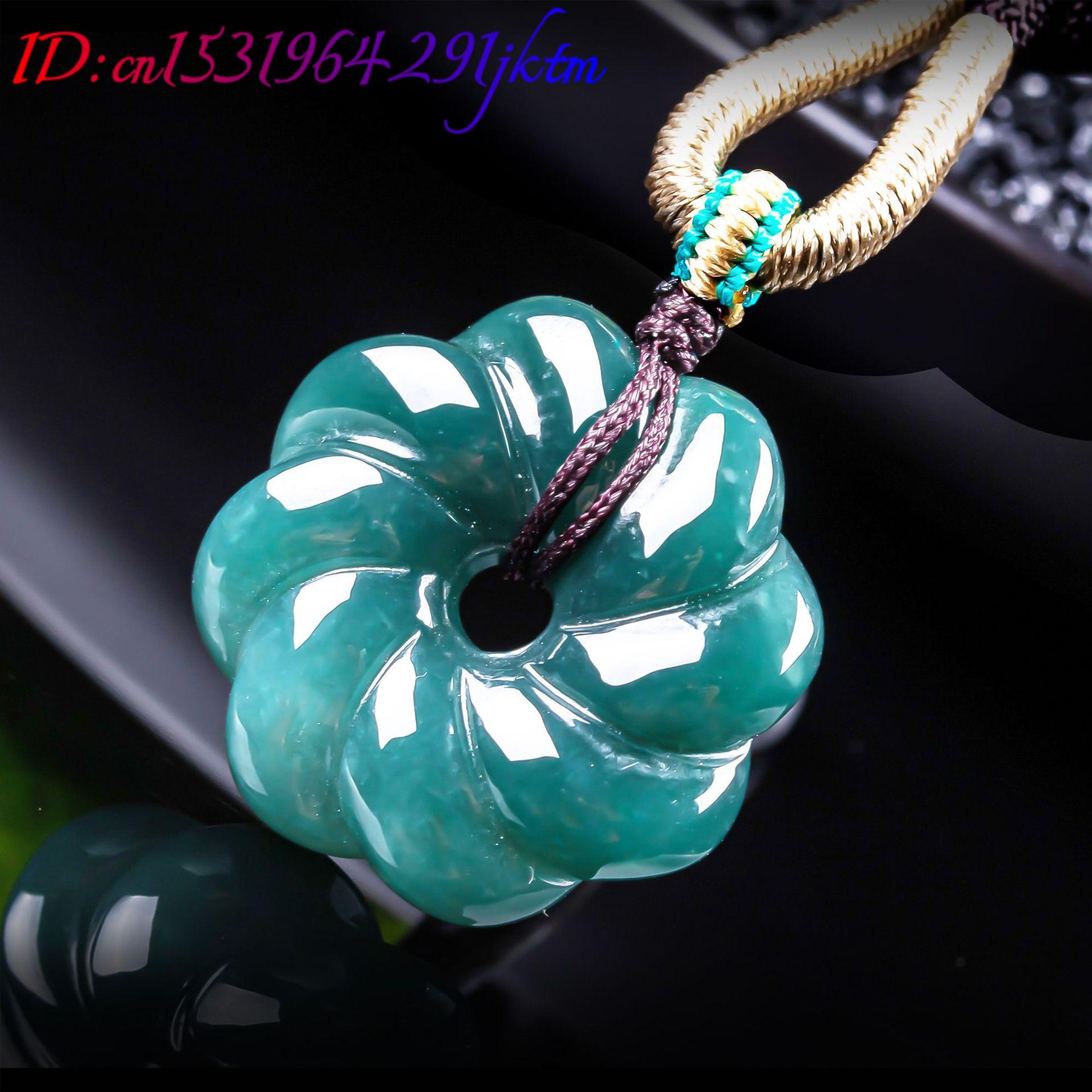 قلادة زهرة من اليشم البورمي ال - مراجعة Women'S Accessories Jewelry وسعره