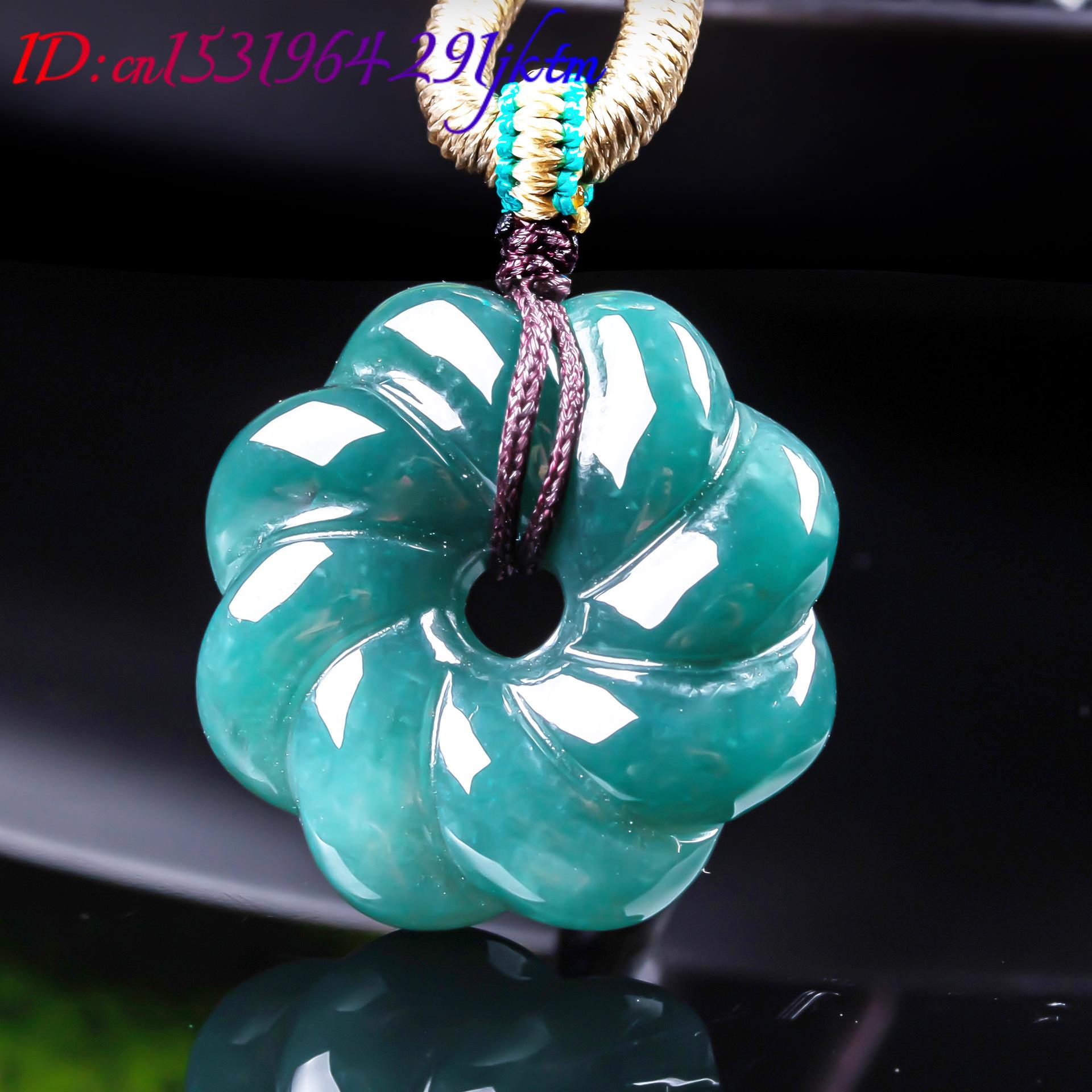 قلادة زهرة من اليشم البورمي ال - مراجعة Women'S Accessories Jewelry وسعره