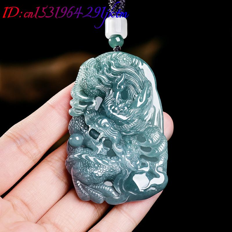 قلادة التنين من اليشم البورمي  - مراجعة Women'S Accessories Jewelry وسعره