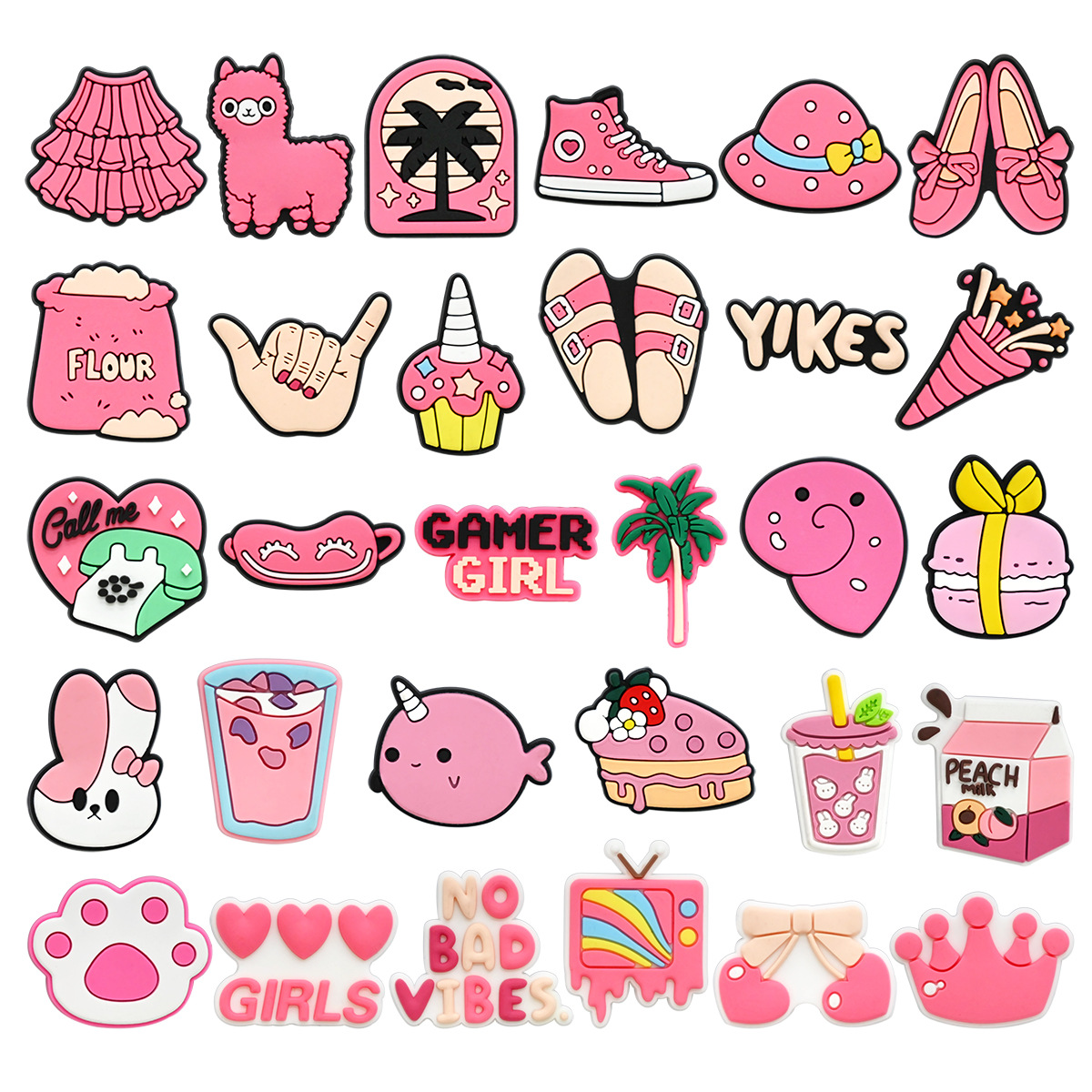 Cute Pink Shoe Charms Decorati - مراجعة Women'S Accessories Crocs وسعره