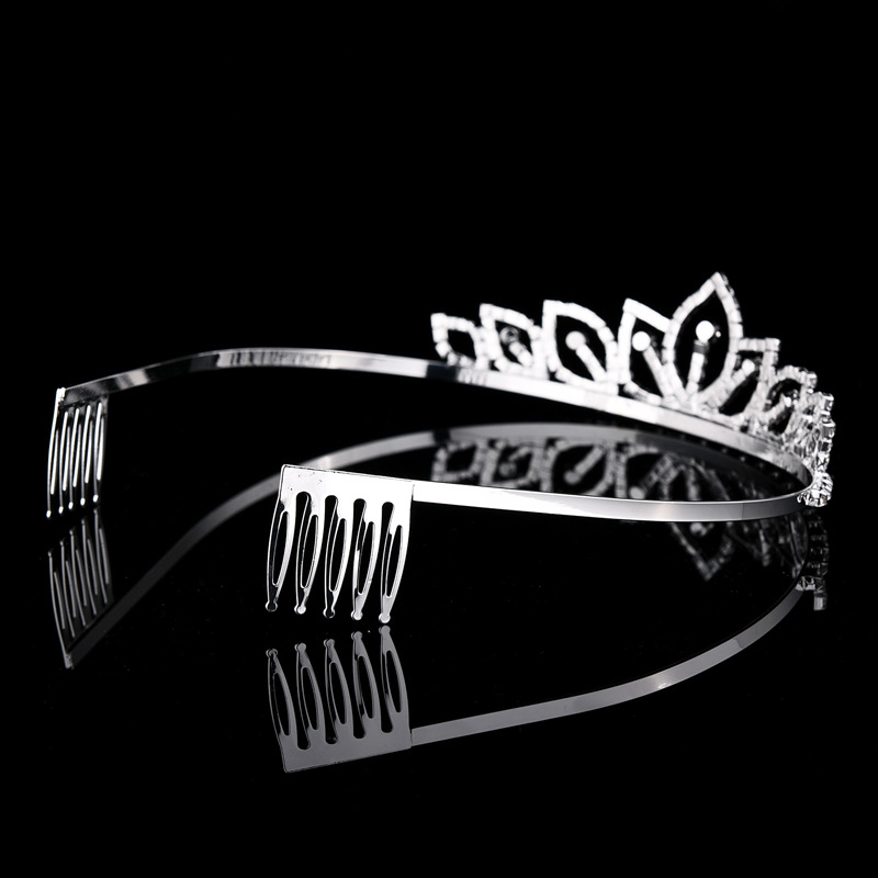 تاج زفاف فضي اللون مرصع بالأحج - مراجعة Women'S Vintage Accessories وسعره