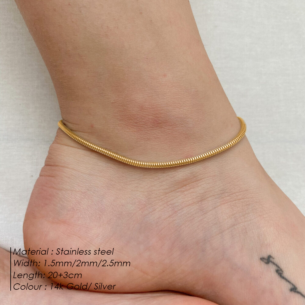 سلسلة كاحل دائرية من إيمانكو ل - مراجعة Women'S Essential Accessories وسعره