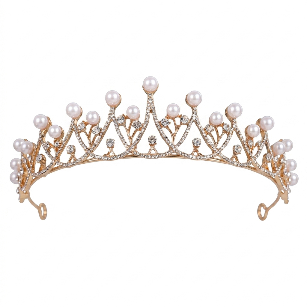 تاج زفاف فاخر مزين باللؤلؤ، إك - مراجعة Women'S Vintage Accessories وسعره
