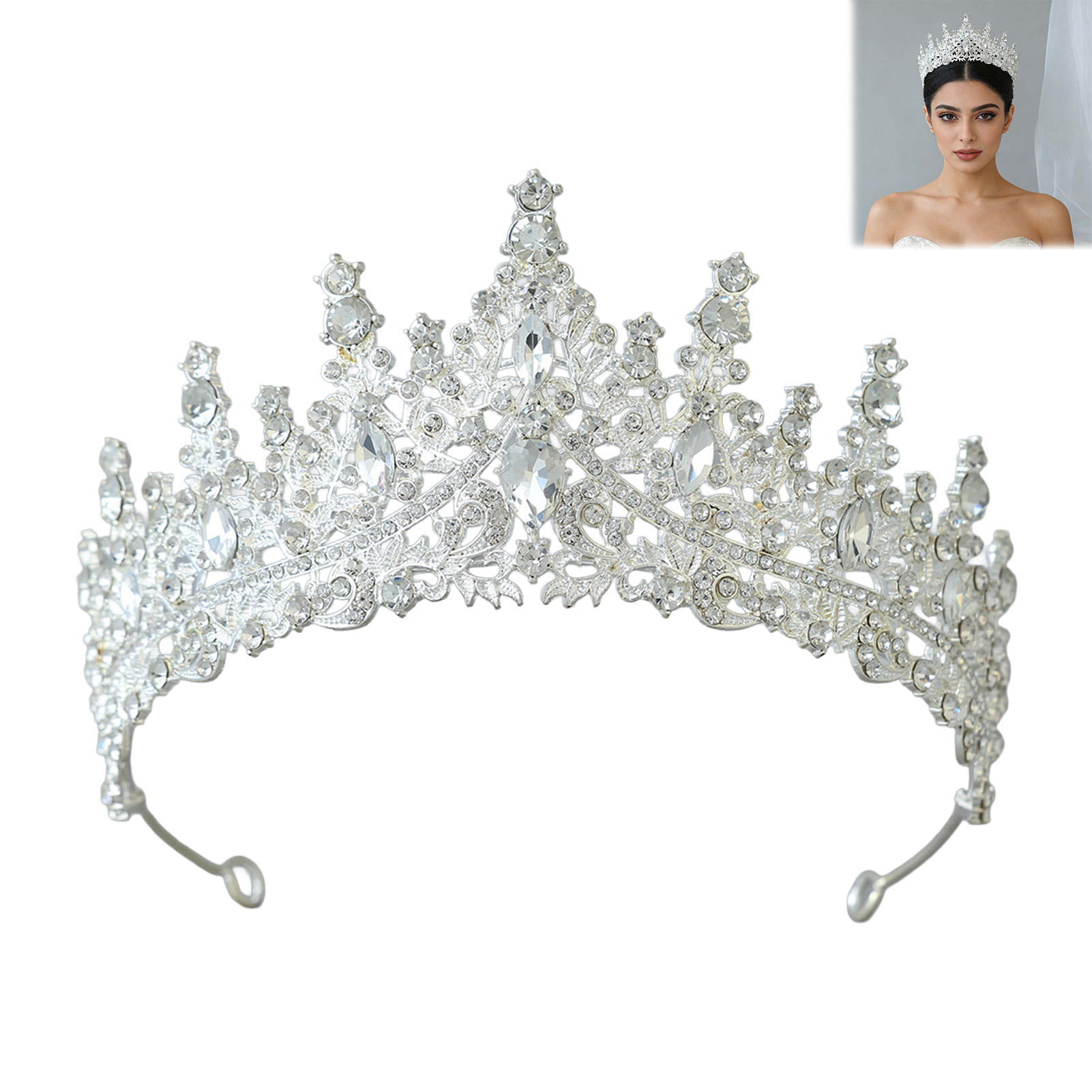 تاج زفاف مرصع بالأحجار الكريمة - مراجعة Women'S Accessories Jewelry وسعره